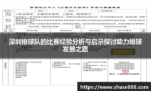 深圳排球队的比赛经验分析与启示探讨助力排球发展之路